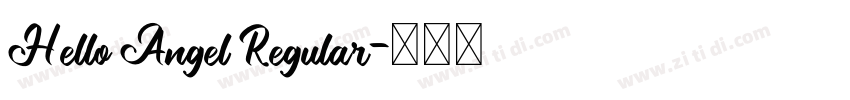 Hello Angel Regular字体转换